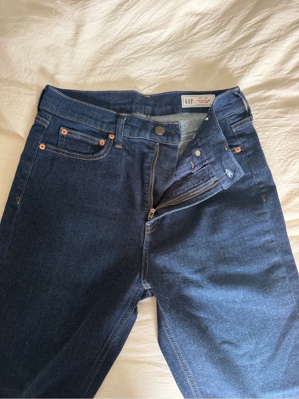 GAP Women’s Dark Blue Classic Straight Jeans